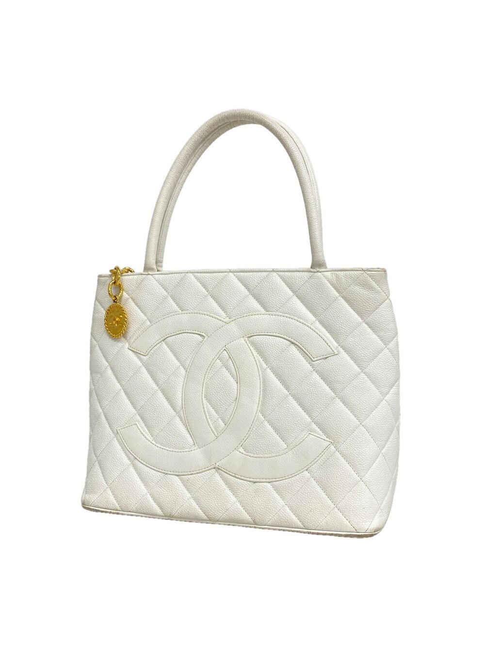 Chanel Medallion Tote Quilted Caviar #350444C15B